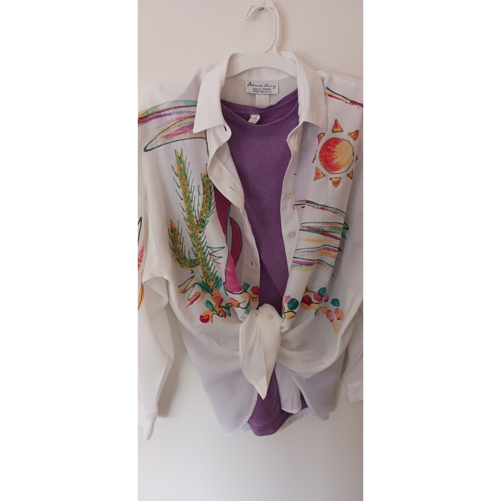 Vintage Womans Blouse by Deborah Barry for D.J. Forman Large